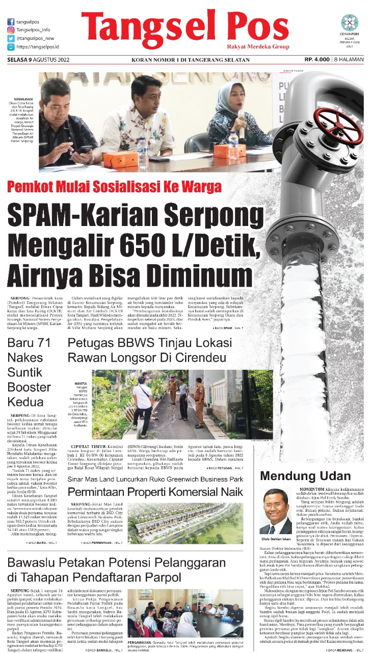 Epaper Edisi Selasa Agustus Tangselpos Id