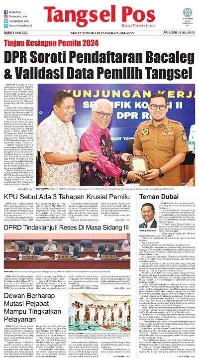 Epaper Edisi Rabu Juni Tangselpos Id