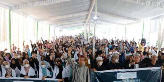 Asosiasi Kia dan Pengasuh Majelis Dzikir-Tahfidzul Qur,an se-Kota Palembang dukung Ganjar Pranowo RI1 2024. Foto ; Istimewa