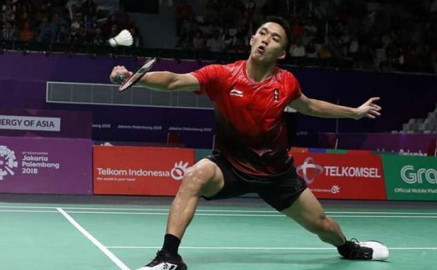 Jojo harus mundur di babak pertama kalah oleh wakil China. Foto : Istimewa