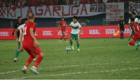 Indonesia dikalahkan 0 vs 1 atas Yordania. (Ist)