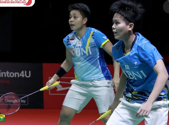 Apriyani/Fadia melaju ke babak 16 besar East Ventures Indonesia Open 2022. Foto : Istimewa