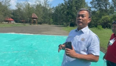 Ketua DPRD DKI temukan helipad siluman di tanah pemda DKI yang berada di Pulau Seribu. Foto : Istimewa