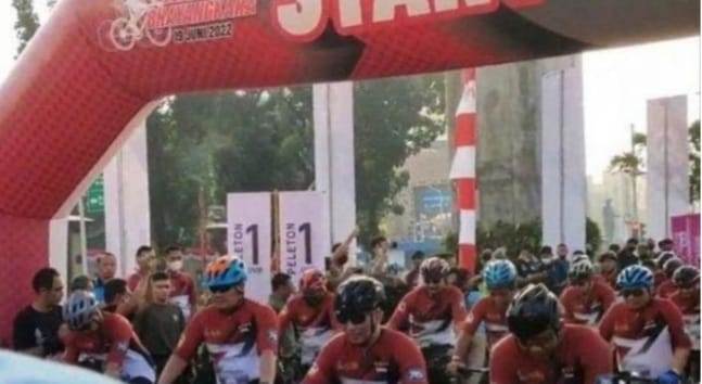 Acara Fun Bike Bhayangkara  di lapangan Mabes Polri pada Minggu (17/6/2022). (Ist)