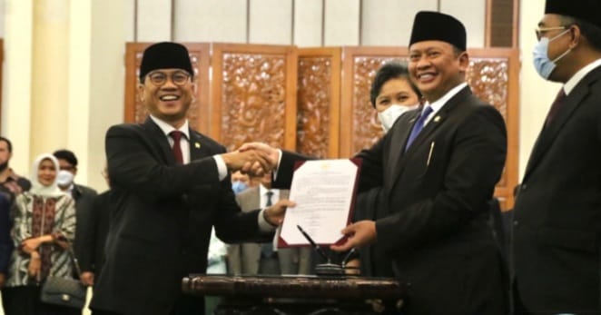 Wakil Ketua MPR Yandri Susanto (kiri) bersama para Pimpinan MPR yang lain nya. Foto : Istimewa