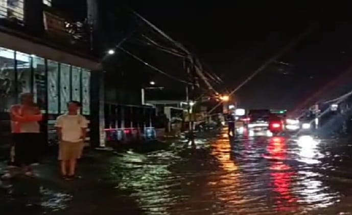 Salah satu kawasan di Garut yang dilanda banjir. (Ist)