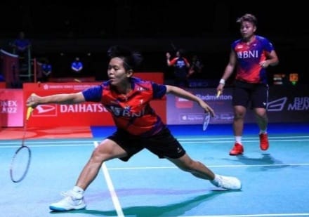 Pasangan Apriyani/Fadia sukses melewati laga perdana Japan Open 2022. (Ist)