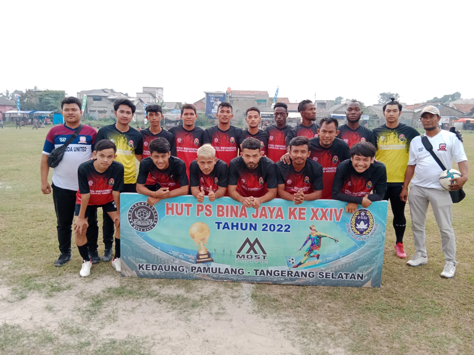 Kesebelasan Garuda dari Kecamatan Larangan, Kota Tangerang melaju ke putaran kedua Bina Jaya Cup XXIV 2022. (Foto: dok/panitia Bina Jaya Cup)