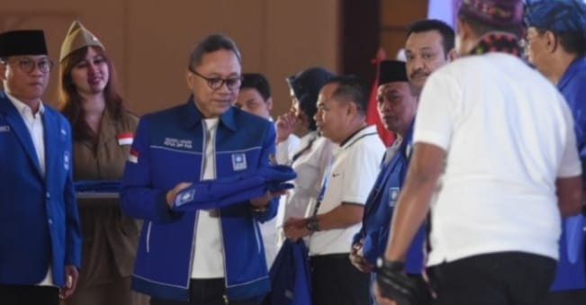 Masukkan Puan Di Bursa Capres, Zul Banyak Tebar Jala Ketua Umum PAN Zulkifli Hasan pada acara Rakernas PAN yang digelar di Istora Senayan. (Ist)