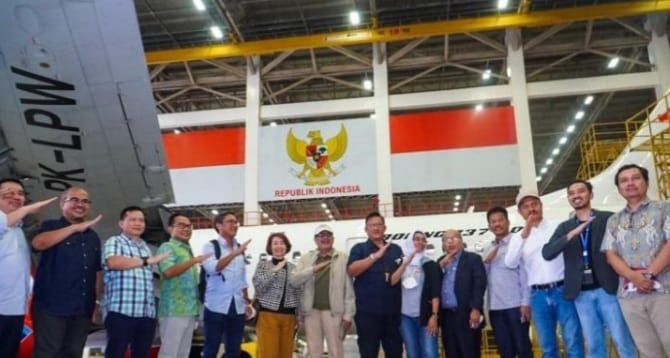 Pemerintah Dorong Efesiensi Airworthy For Flight Pada Industri Aviasi Nasional Rombongan Pimpinan Media Massa saat mengunjungi BAT di Batam. (Ist)