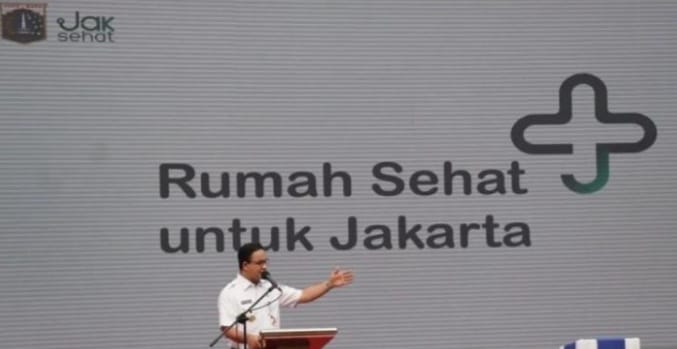 Gubernur DKI Jakarta saat peresmian Rumah Sakit menjadi Rumah Sehat. (Ist)