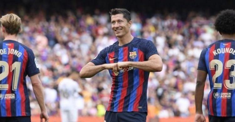 Salah satu bintang Barcelona Robert Lewandowski. (Ist)