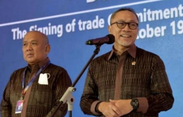 Menteri Perdagangan Zulkifli Hasan pada acara TEI 2022 di ICE BSD. (Ist)