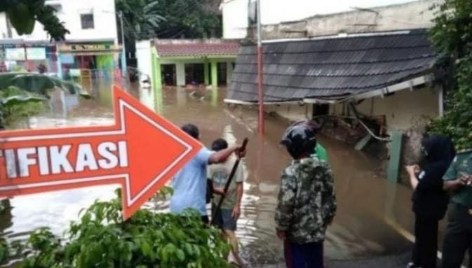 MTsN 19 Pondok Labu salah satu bangunan yang terdampak banjir. (Ist)