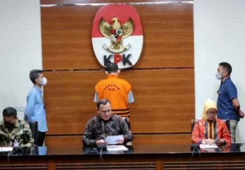 Ketua KPK Firli Bahuri saat memberikan konferinsi pers. Foto : Istimewa