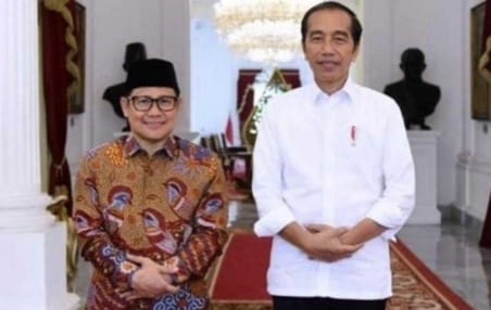 Ketum PKB Muhaimin  Iskandar saat menghadap Presiden Jokowi di Istana Merdeka. (Ist)