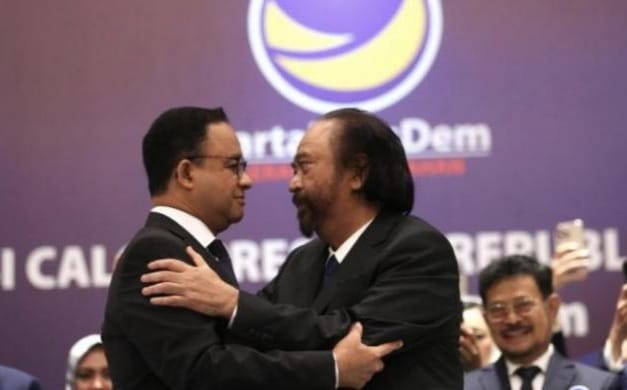 Surya Paloh Jadi Pengendali Anies Anies Baswedan dan Ketua Umum Nasdem Surya Paloh. (Ist)