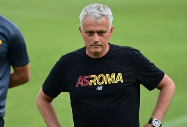 AS Roma Ditahan Sassuolo 1-1 Pelatih AS Roma Jose Mourinho. (Ist)