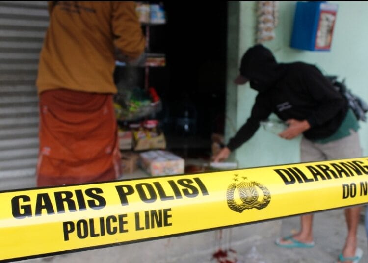 Lokasi tempat pedagang takoyaki diserang sekelompok gang motor di daerah Panongan.