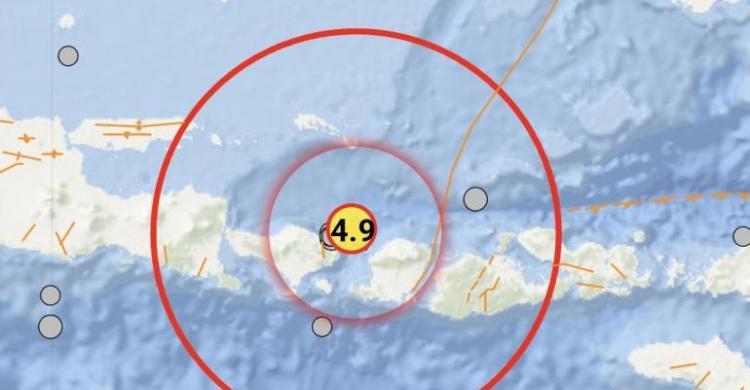 Gempa M4,9 Goyang Lombok Utara, Getaran Terasa Hingga Denpasar (Foto : Istimewa)
