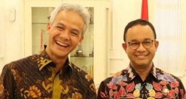 Ganjar Pranowo dan Anies Baswedan. (Ist)