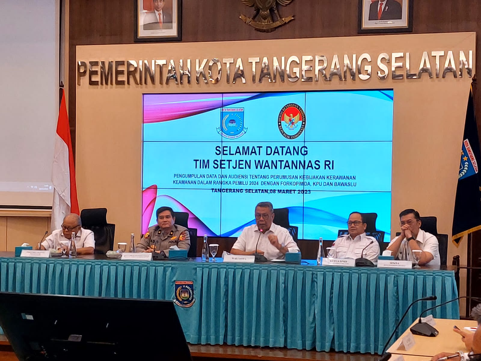 Forum pengumpulan data dan audiensi tentang perumusan  kebijakan kerawanan keamanan menjelang Pemilu 2024 di Tangsel