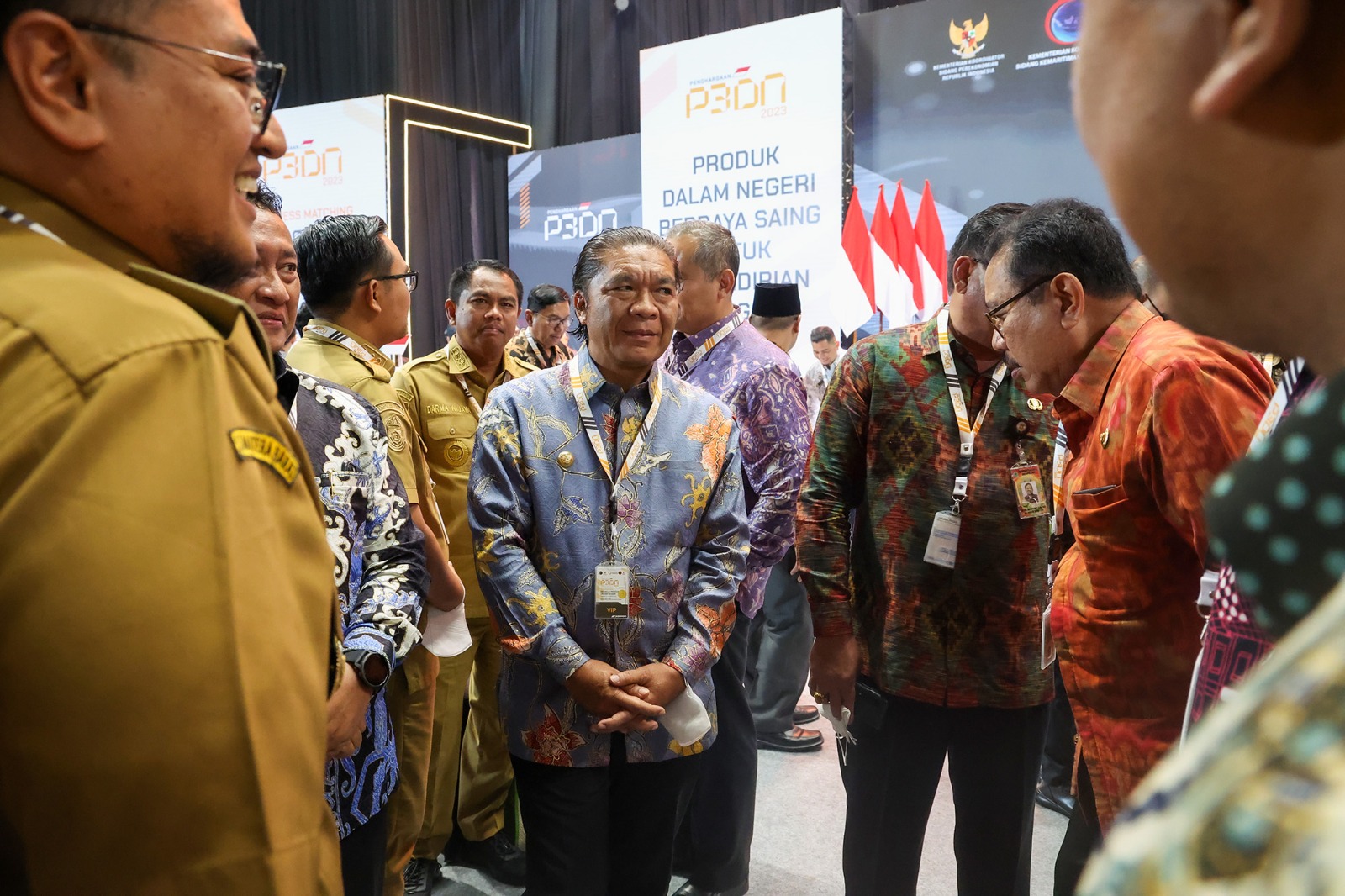Pj Gubernur Banten Al Muktabar pada acara P3DN di Istora Gelora Bung Karno, Rabu (15/3)