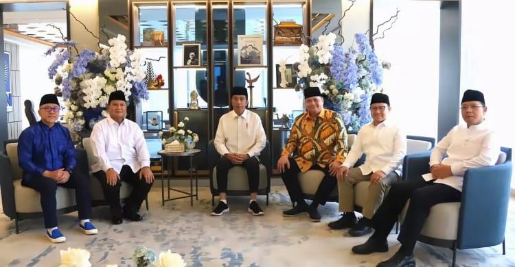 Pertemuan Ketum Partai pendukung Pemerintahan Jokowi. (Foto : Setpres)