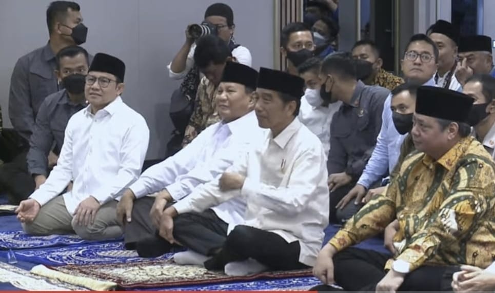 Presiden Jokowi tampak hadir pada acara Silaturahmi Ramadan yang diselenggarakan di Rumah PAN pada Minggu (2/4). (Ist)