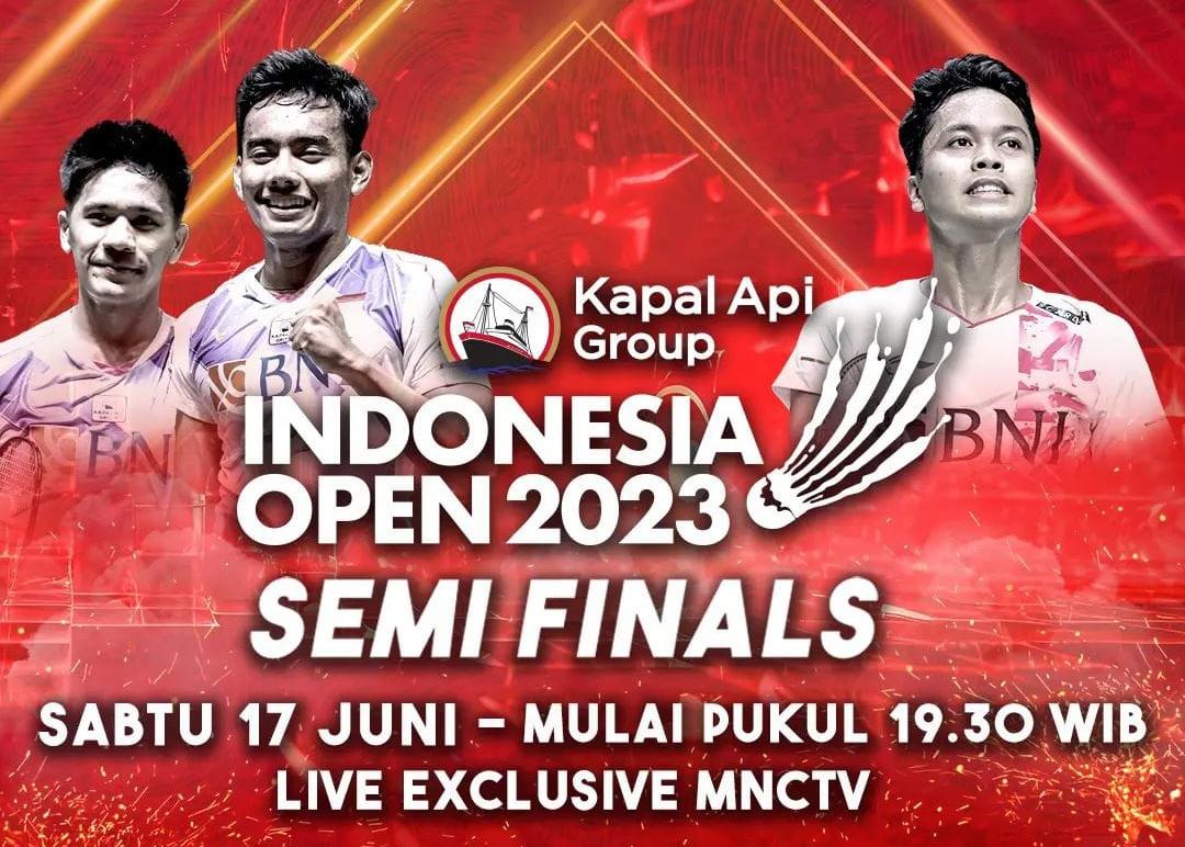 Dua Wakil Indonesia Melangkah ke Babak Semifinal Indonesia Open 2023. (Ist)