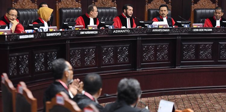 Suasana sidang di MK. Foto : Ist