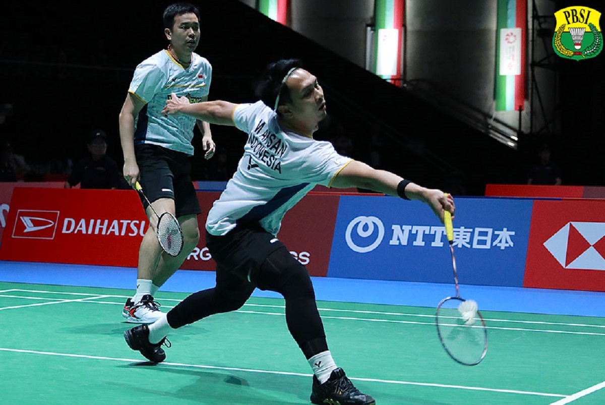 Pasangan ganda Indonesia Ahsan/Hendra. Foto : Ist