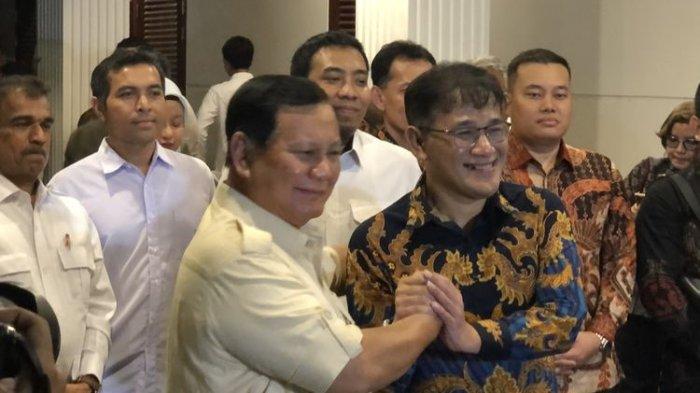 Politisi PDIP Budiman Sudjatmiko dan Ketua Geribdra Prabowo  Subianto. Foto : Ist