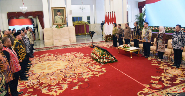 Rakornas Pengendalian Inflasi dipimpin Presiden Jokowi di Istana Merdeka. Foto : Setpres