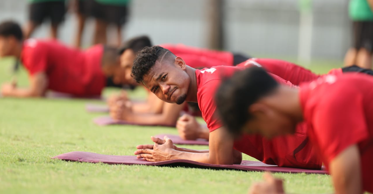 Sesi latihan Timnas Piala AFF 2023