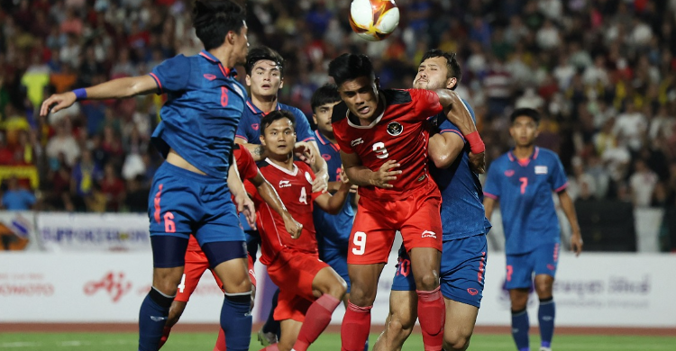 Laga Timnas Indonesia vs Thailand di Sea Games. Foto : Ist