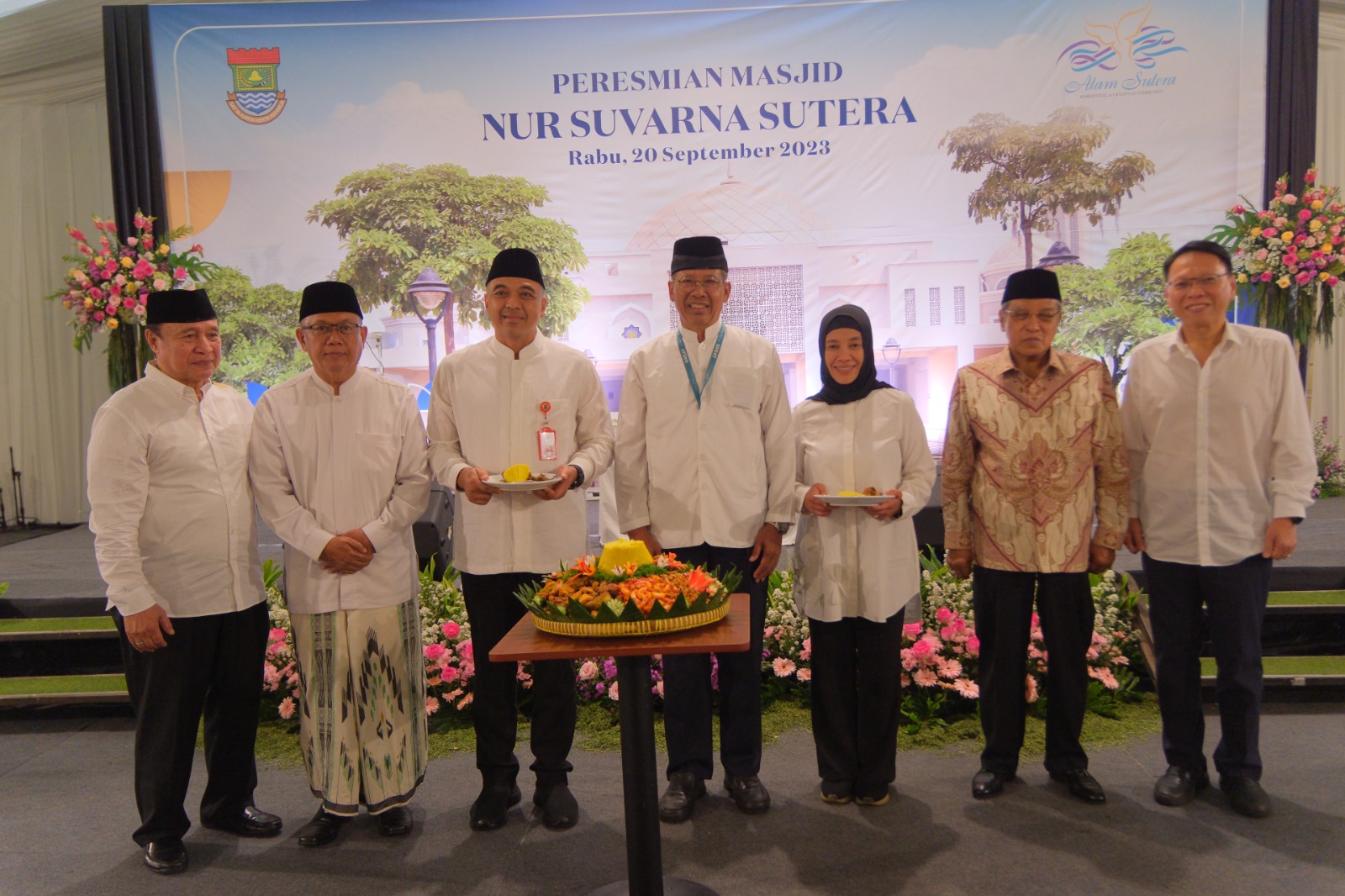 Peresmian Masjid Nur Suvarna Sutera, Rabu (20/09/2023). (Ist)