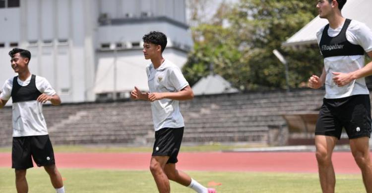 Skuad U-23 saat sesi latihan. Foto : Ist