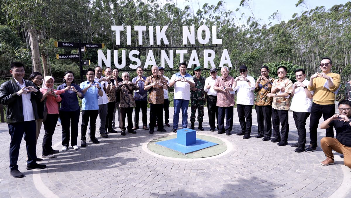 Rombongan Aguan saat berkunjung ke IKN Nusantara. Foto : Ist