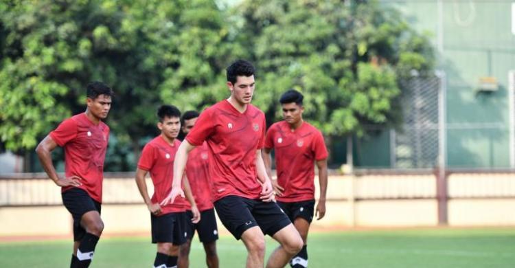 Sesi latihan timnas Garuda Muda. Foto : Ist