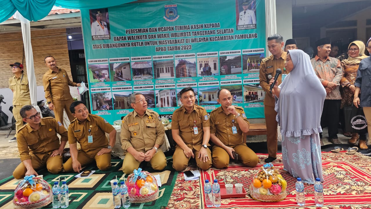 Program RUTLH di Tangsel Dirasakan Betul Manfaatnya. (tangselpos.id/irm)