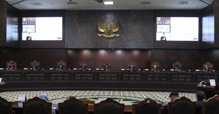 Suasana sidang di MK. Foto : Ist