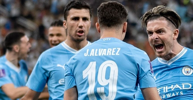 Hasil Liga Inggris: Kalahkan Everton 1-3, Man City Berburu Puncak Klasemen Skuad Man City. Foto : Ist