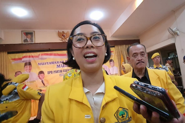 Sekar Tanjung Cawagub Sumut dari Golkar. Foto : Ist