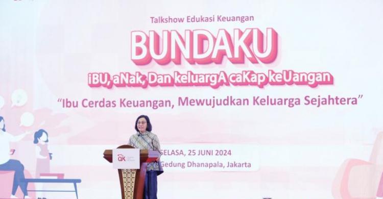 Menkeu Sri Mulyani pada acara Edukasi Keuangan. Foto : Ist