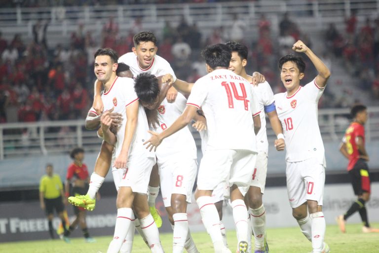 Selebrasi Timnas Garuda Muda. Foto : Ist