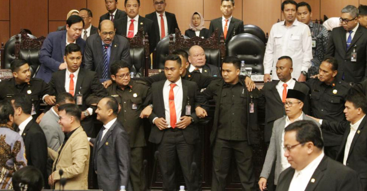 Suasana sempat memanas saat Sidang Paripurna DPD. Foto : Ist