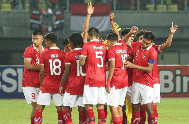 Pemain Timnas U-19 saat mengalahkan Filippina 6-0