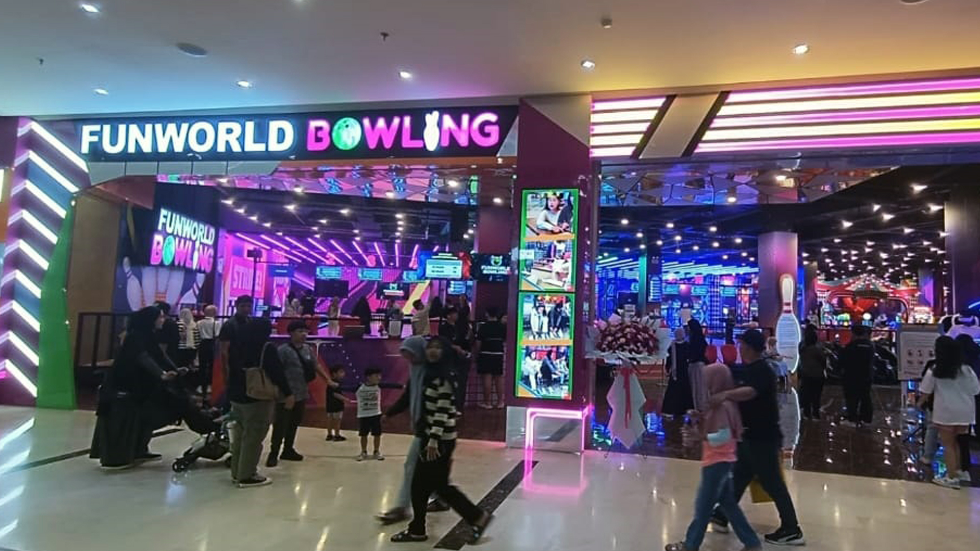 Funworld Bowling Pertama di Bintaro Jaya Xchange Mall, Tangsel. (tangselpos.id/lim)