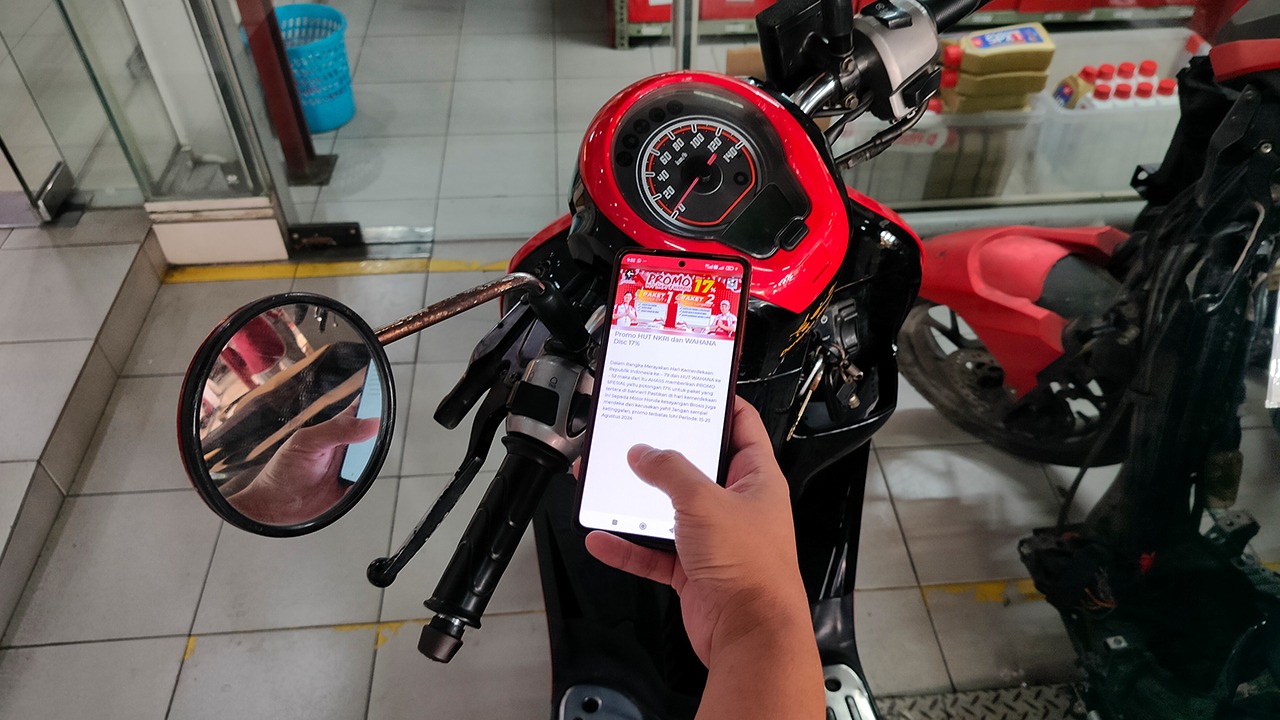 Servis di AHASS semakin mudah dengan aplikasi WANDA.(ist).